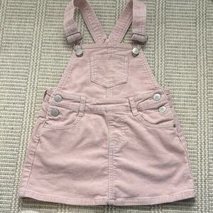 Jamie Kay Blush Corduroy Kids Overall Skirt